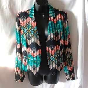 Million bullpup chiffon designer print jacket